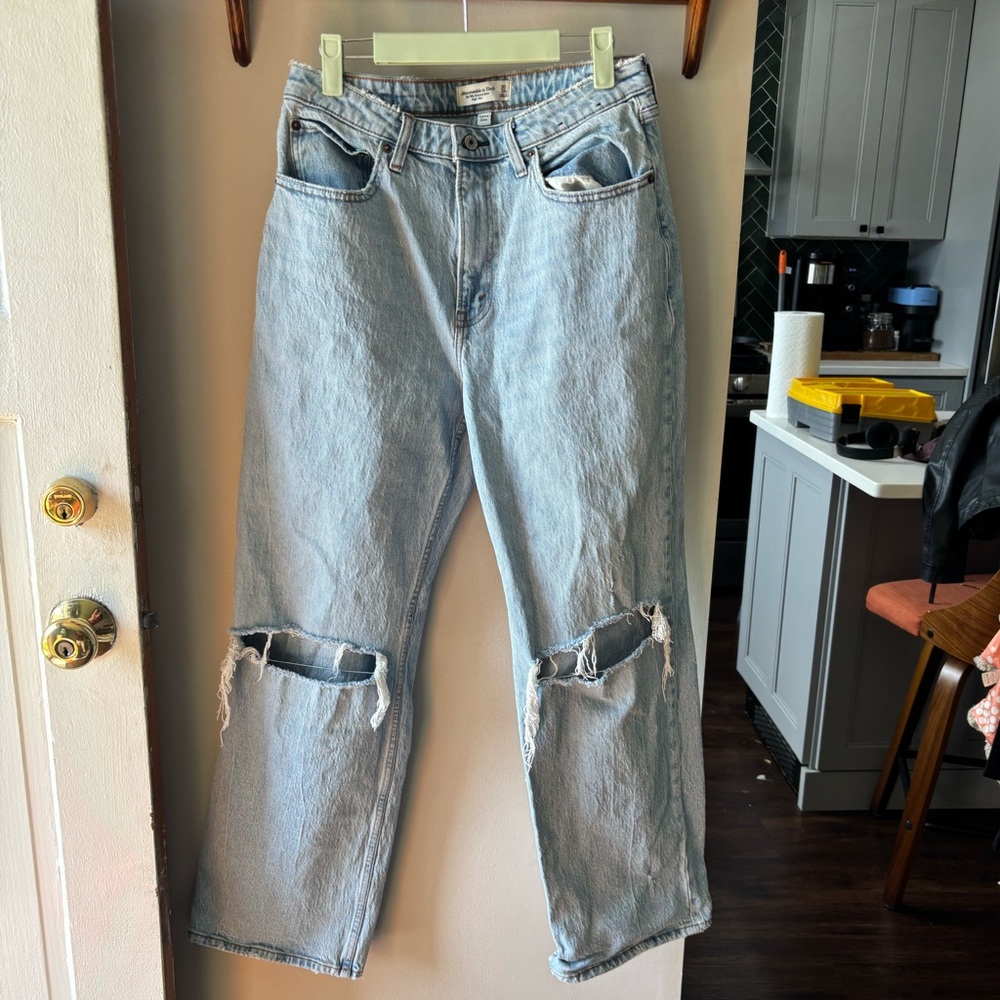 Abercrombie & Fitch Light Blue High Rise Jeans